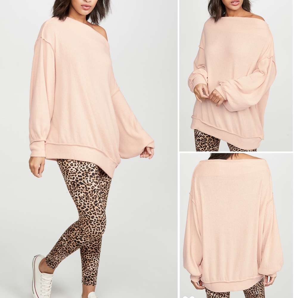 NWT Free People Main Squeeze Hacci Sweater Nectar